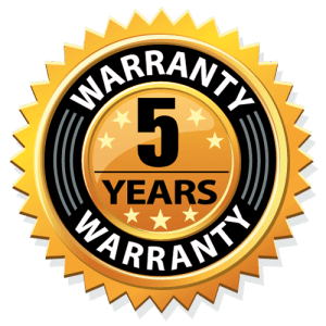 5 Year Warranty